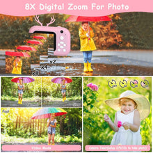 Load image into Gallery viewer, Zero Ink Selfie Camera 1080P HD Video Recorder with Dual Lens 3 Roll Print Papers
