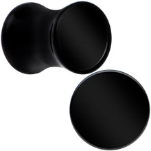 Load image into Gallery viewer, Black UV Acrylic Saddle Plug Set 5mm to 25mm

