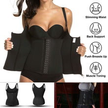 Load image into Gallery viewer, Zippered Waist Trainer Corset
