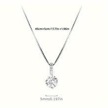 Load image into Gallery viewer, Zirconia Water Drop Pendant Clavicle Chain Necklace
