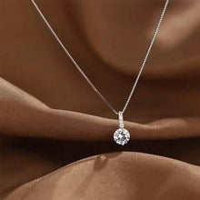 Load image into Gallery viewer, Zirconia Water Drop Pendant Clavicle Chain Necklace
